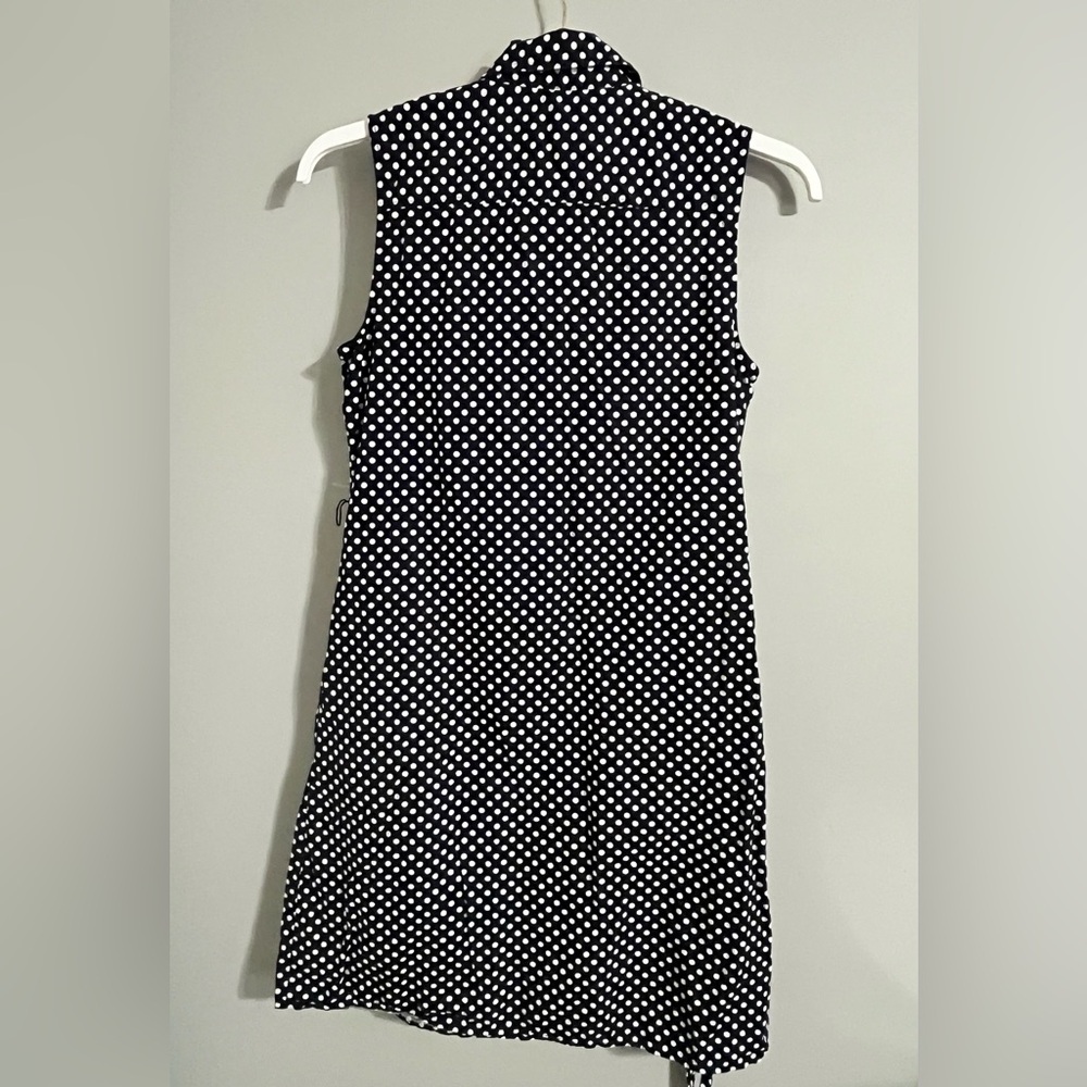 Tommy Hilfiger Navy Polka Dot Button Down Dress - Picture 3 of 11